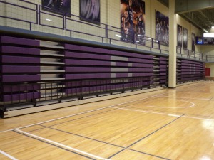 School bleachers