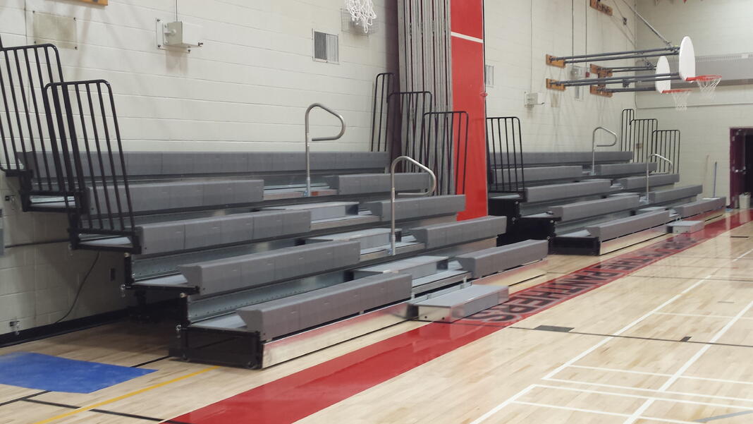 New Retractable Bleachers for Parry Sound High School