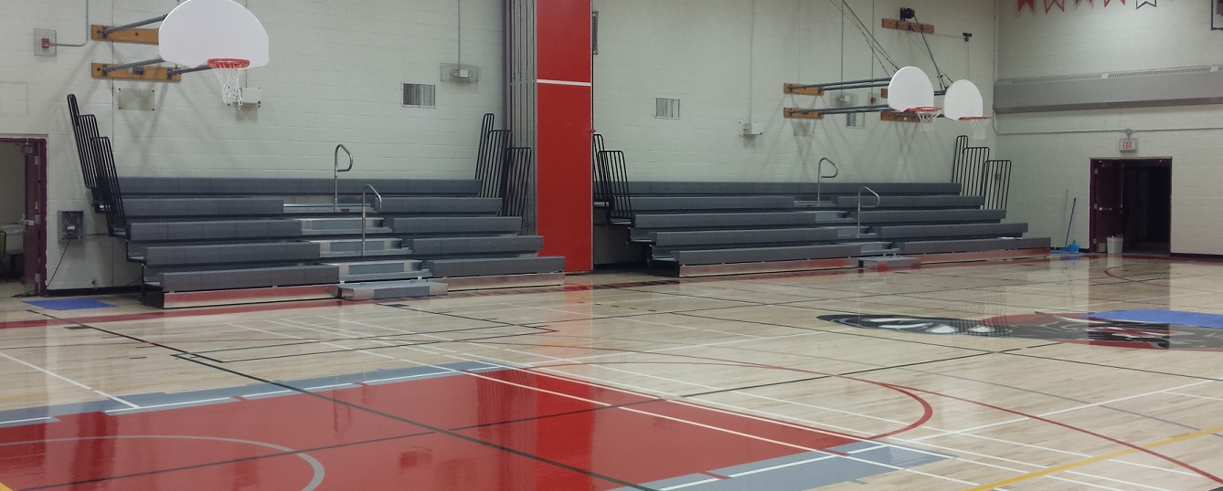 New Retractable Bleachers for Parry Sound High School
