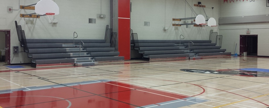 New Retractable Bleachers for Parry Sound High School