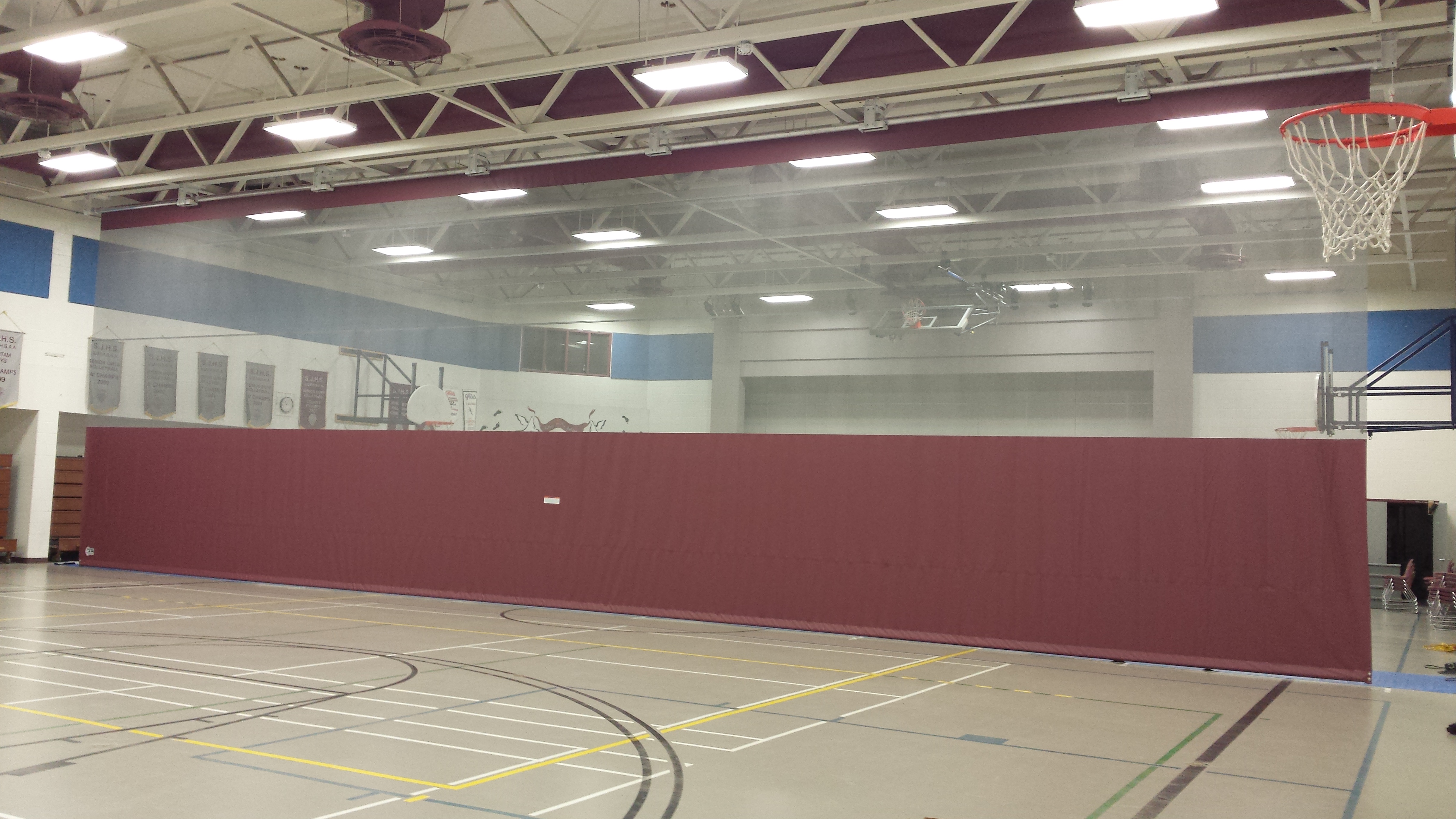 A New Gym Divider Curtain for St. Joseph’s High School