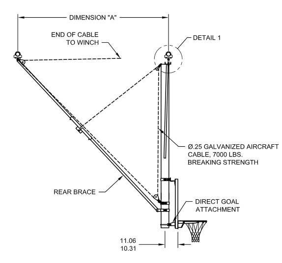 Selecting a SinglePost Basketball Backstop