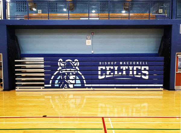 Bishop-Macdonell-GameDay-GraFX-telescopic-bleachers