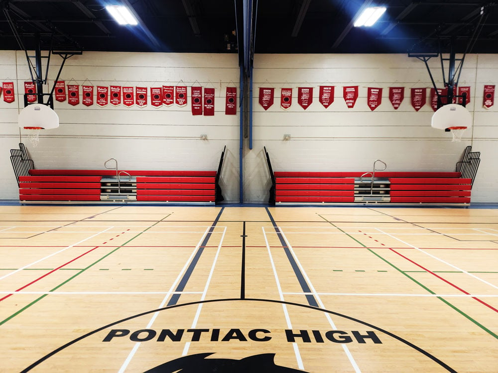 Pontiac-HS-telescopic-bleachers