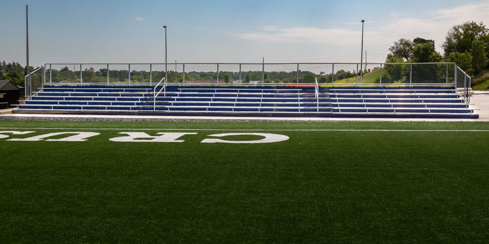 Marian High School Receives New Outdoor Bleachers