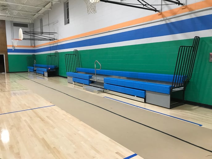New Telescopic Bleachers for YMCA Connecticut