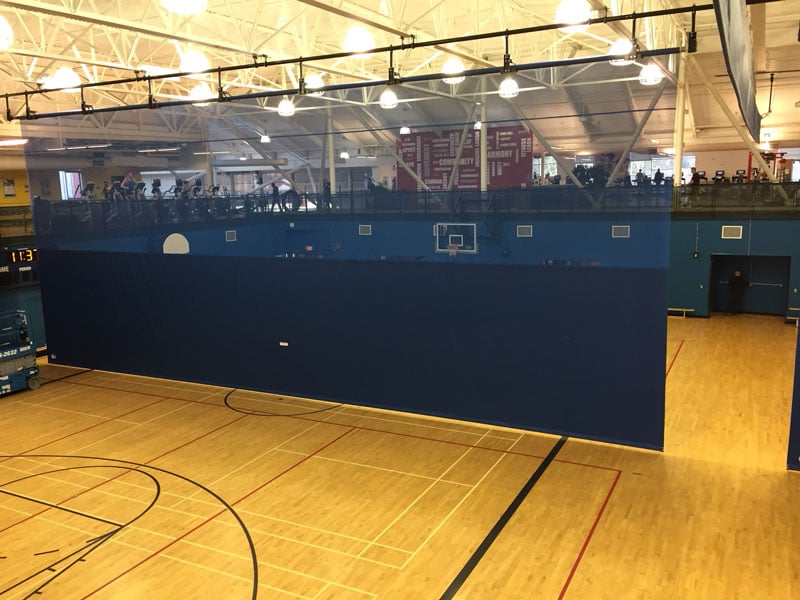 Gym Divider Curtain for the Abbotsford Recreation Centre