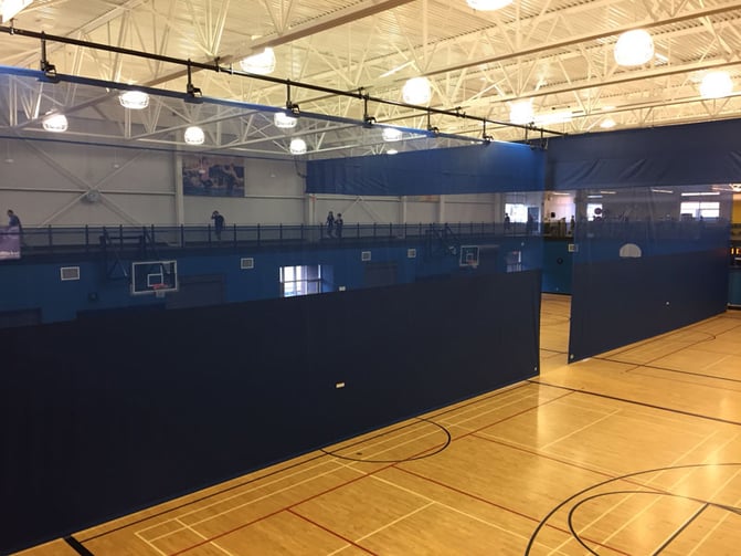 Gym Divider Curtain for the Abbotsford Recreation Centre