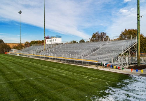 New Grandstand Bleachers for historic Boys Town, Nebraska