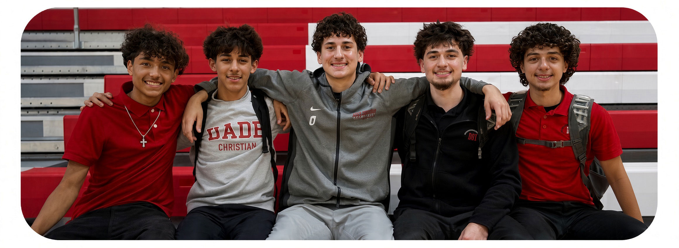 dade-christian-students-on-bleachers