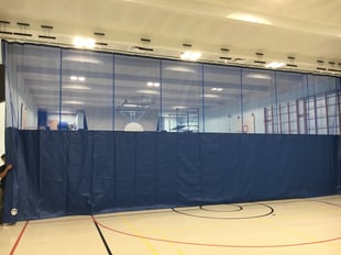 Walkdraw A Walk-Draw Gym Divider Curtain for Edward Murphy School