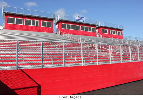 front-facade-on-bleacher