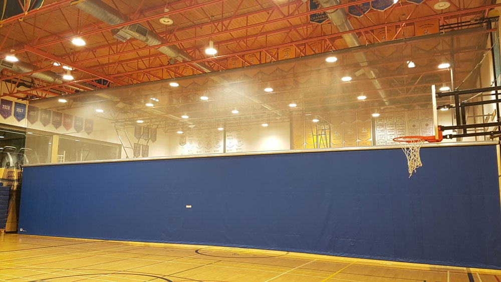 A New Gym Divider Curtain for the Yellowknife School District 1
