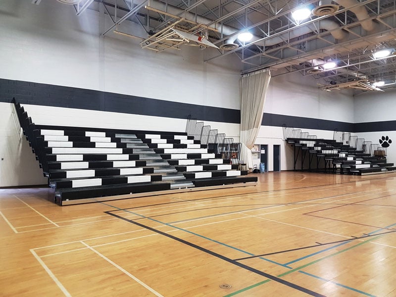 Retractable Bleachers for Hampton High School in New Brunswick
