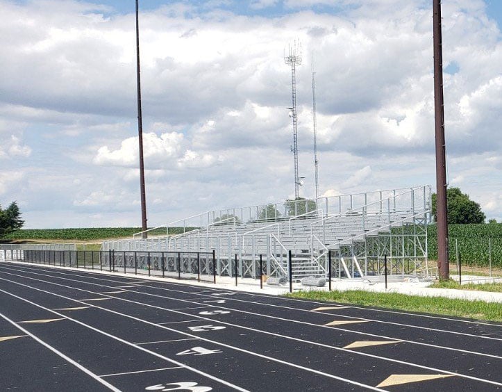 New Visitor Bleachers for the Platteview High School in Nebraska