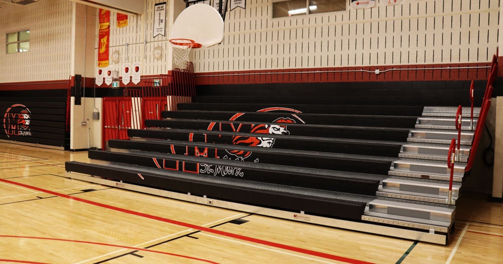 Custom Bleacher Graphics for Three Ottawa Schools