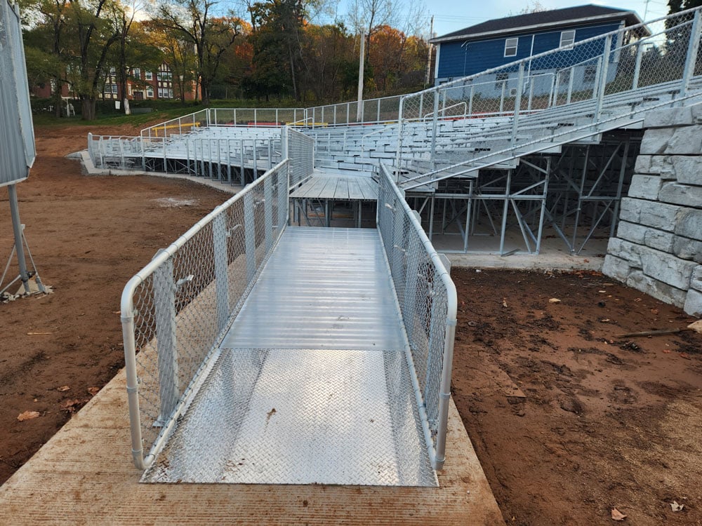 New Elevated Bleachers for Memorial Park in Kentville