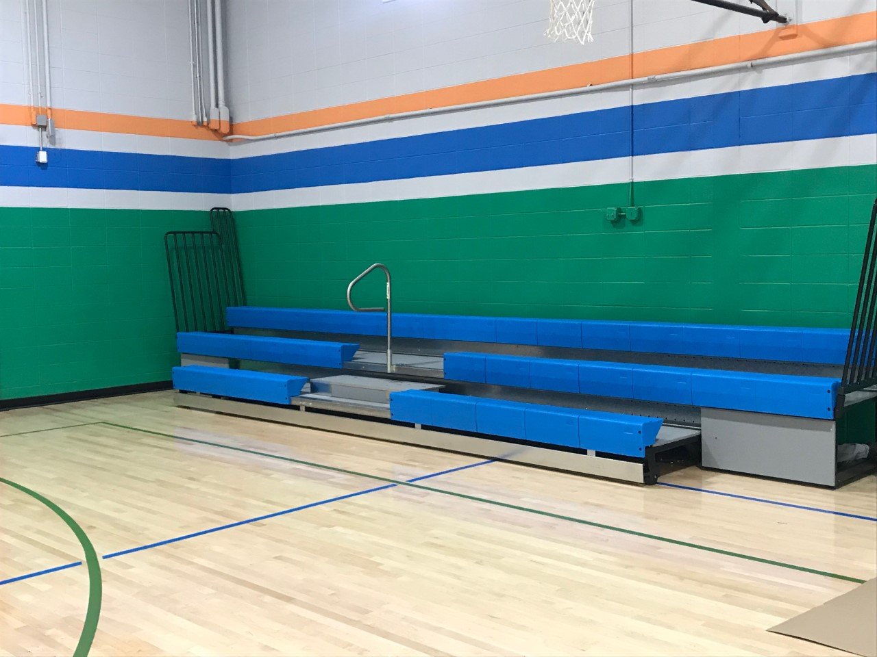 New Telescopic Bleachers for YMCA Connecticut