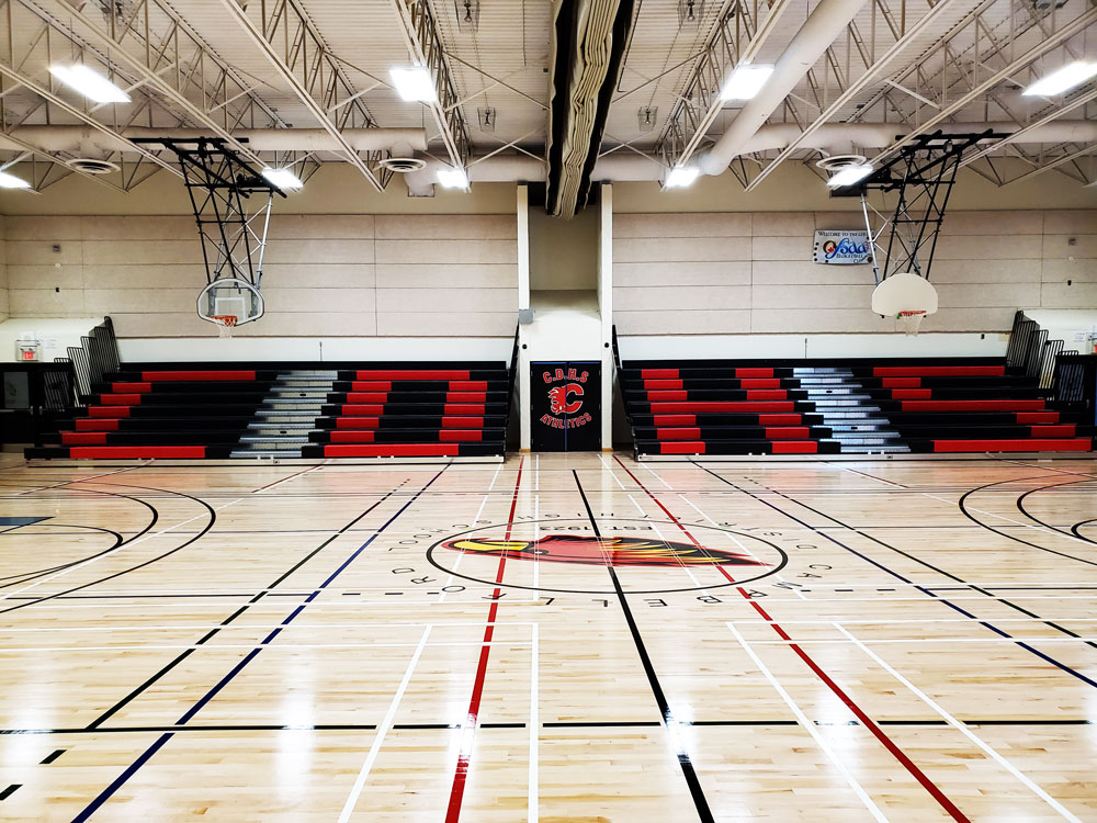 New Telescopic Bleachers for Campbellford High School