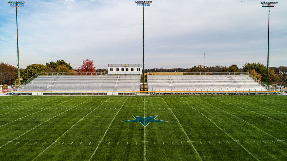 New Grandstand Bleachers for historic Boys Town, Nebraska